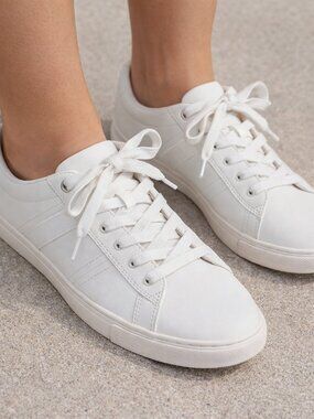 Call it Spring Women’s White Vegan Sneakers Size 10 Minimalist Casual Shoes Low